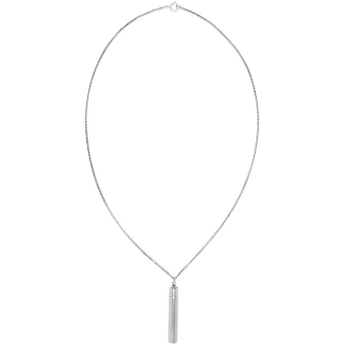 Vetements Silver Snuff Necklace in Metallic for Men