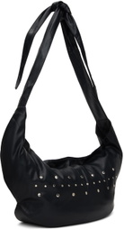 The World Is Your Oyster Black Studded Bag