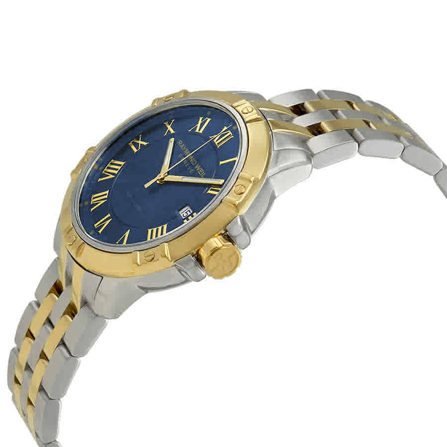 Raymond Weil Tango Blue Dial Two-tone Mens Watch 8160-STP-00508