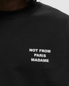 Drôle De Monsieur Le Sweatshirt Slogan Black - Mens - Sweatshirts