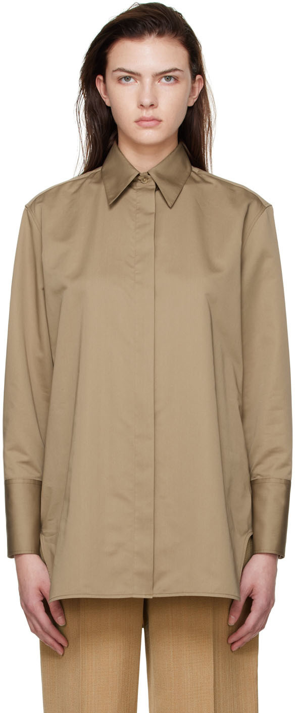 The Row Taupe Xime Shirt The Row