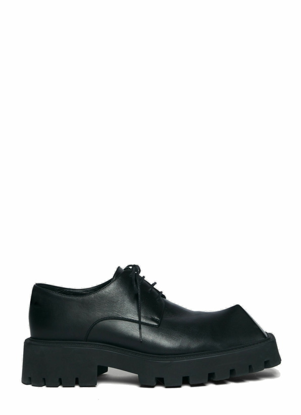 Photo: Balenciaga - Rhino Derby Shoes in Black