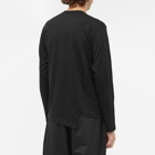 Comme des Garçons SHIRT Men's x Lacoste Long Sleeve Asymmetric T-Shirt in Black