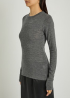 Rohe Crew-neck Merino Wool T-shirt Grey
