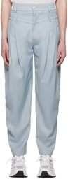 Feng Chen Wang Gray Double Waistband Trousers