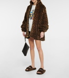 Balenciaga - Furry faux fur slides