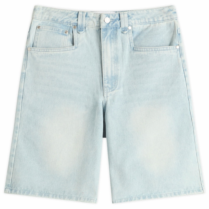 Photo: House Of Sunny Women's Sundown Denim Shorts in Light Breeze Wash
