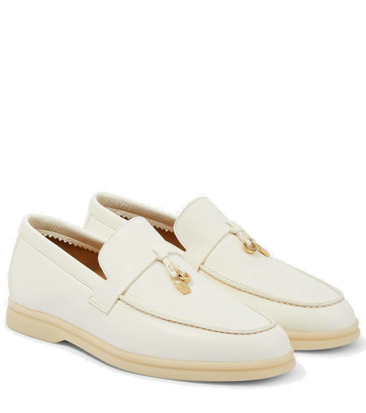 Photo: Loro Piana Summer Charms Walk leather loafers