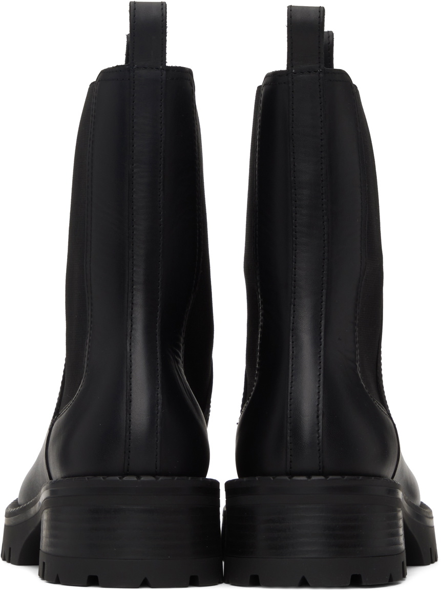 Versace Black Vagabond Chelsea Boots Versace