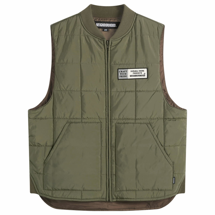 Photo: Neighborhood Men's Reversible Padded Vest in Olive Drab