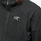Arc'teryx Men's Delta Half Zip Hoodie in Black