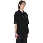 Maison Kitsune Black ACIDE Fox Patch Polo