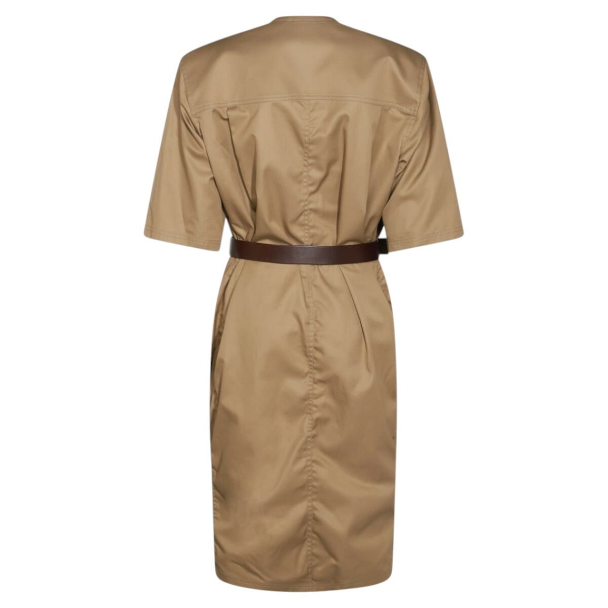 ワンピース SAINT LAURENT COTTON TWILL MIDI DRESS SAINT LAURENT Cotton Twill Midi Dress in Beige | endource