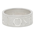 Raf Simons Silver Archive Redux Engraved Closer Ring