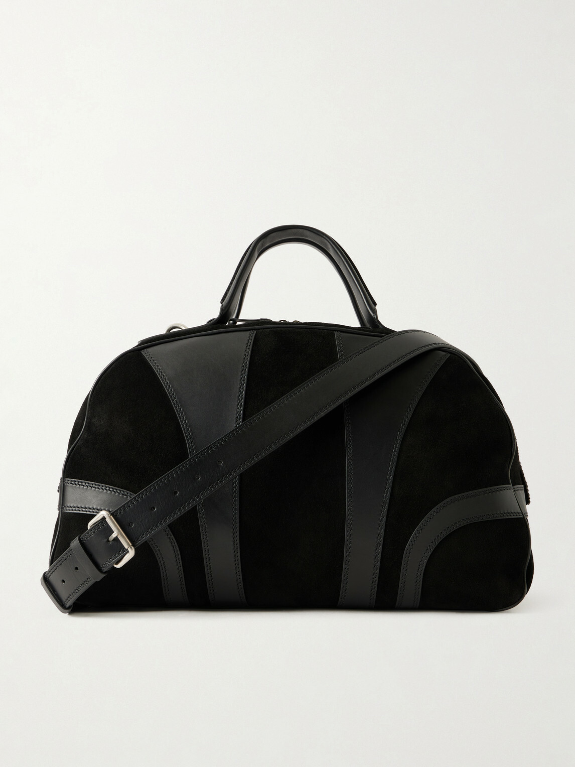 Dries Van Noten - Suede and Leather Duffle Bag