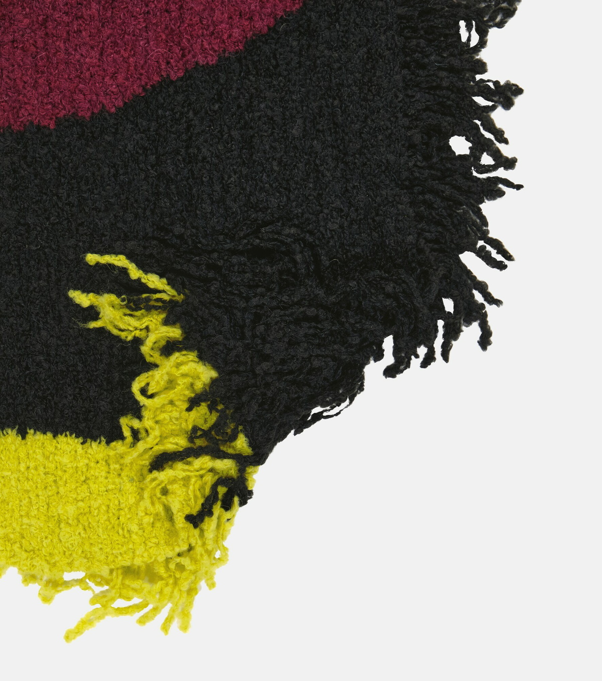 The Attico - Textured wool-blend scarf