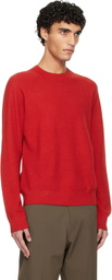 Veilance Red Conic Wool Midlayer Sweater