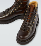 Brunello Cucinelli - Lace-up leather ankle boots
