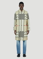 Burberry - Pixel Check Coat in Beige