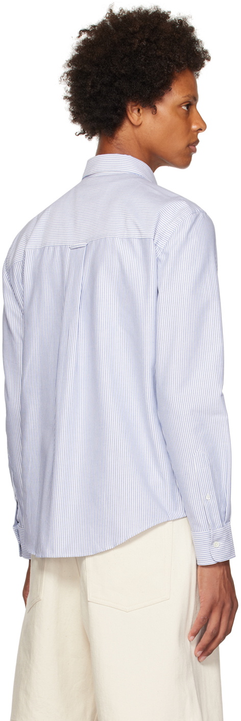 AMI Alexandre Mattiussi Blue & White Ami de Cœur Shirt