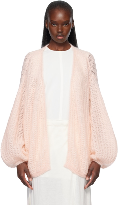 Photo: TOTEME Pink Puffed Cardigan