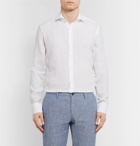 Hugo Boss - White Jason Slim-Fit Linen Shirt - White