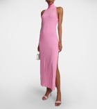 Norma Kamali Halterneck jersey maxi dress