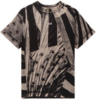 424 - Printed Cotton-Jersey T-Shirt - Black