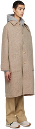 mfpen White & Brown Curator Coat