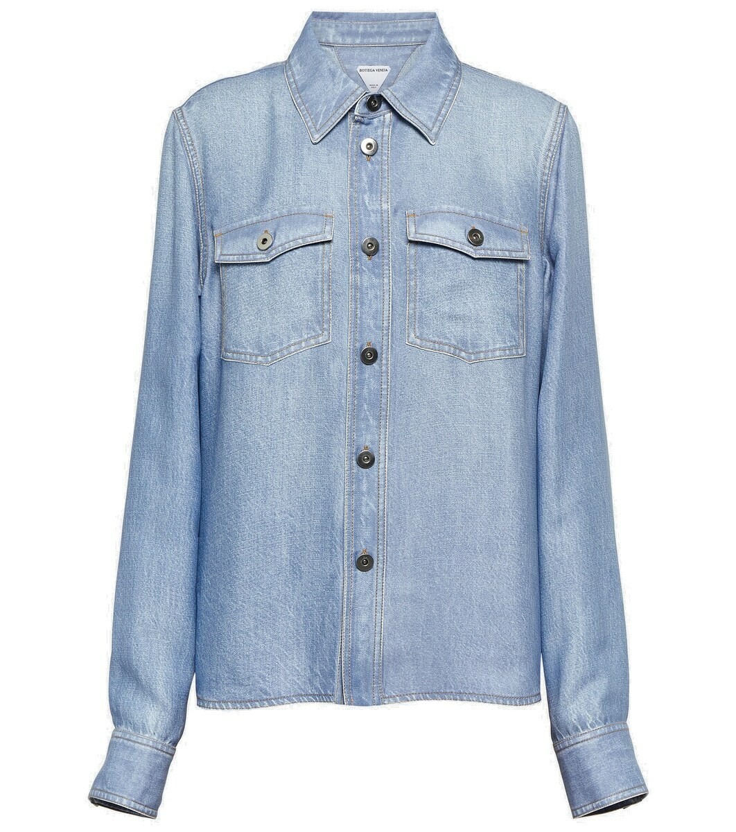 Bottega Veneta Denim-effect shirt Bottega Veneta