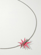 MSFTSrep - Silver-Tone and Enamel Necklace