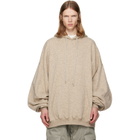 Rick Owens Beige Tower Hun Hoodie