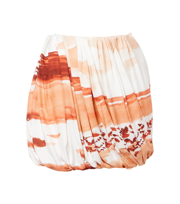Photo: JW Anderson Printed draped miniskirt