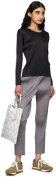 PLEATS PLEASE ISSEY MIYAKE Gray Pleated Trousers