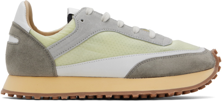 Photo: Spalwart Green & Gray Tempo Low Transparent Sneakers