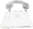 GCDS Transparent Call Me Comma Bling Baby Bag