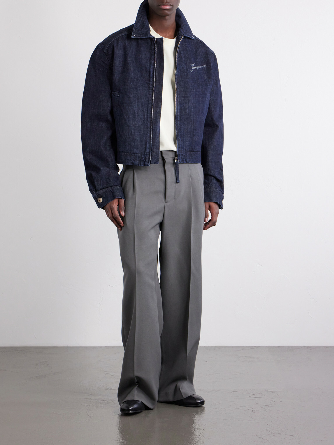 Jacquemus - La Veste De-Nîmes Logo-Embroidered Denim Jacket - Blue