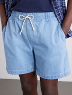 Portuguese Flannel - Straight-Leg Denim Drawstring Shorts - Blue