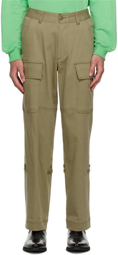 Photo: Kijun SSENSE Exclusive Khaki Paneled Cargo Pants
