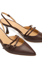 Alohas Joella 75 Leather Slingback Pumps