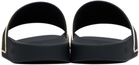 Versace Black & Gold Logo Pool Slides