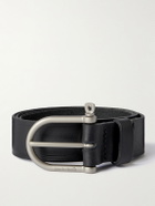 Bleu de Chauffe - 3.5cm Manille Leather Belt - Black