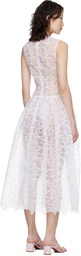 Cecilie Bahnsen White CBcate Midi Dress