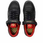 Adidas x Circoloco Forum Low Sneakers in Core Black/Vivid Red