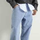 Edwin Men's Tyrell Denim Pants in Blue Heavy Bleach Wash