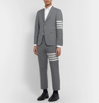 Thom Browne - Grey Slim-Fit Tapered Striped Wool Suit Trousers - Gray