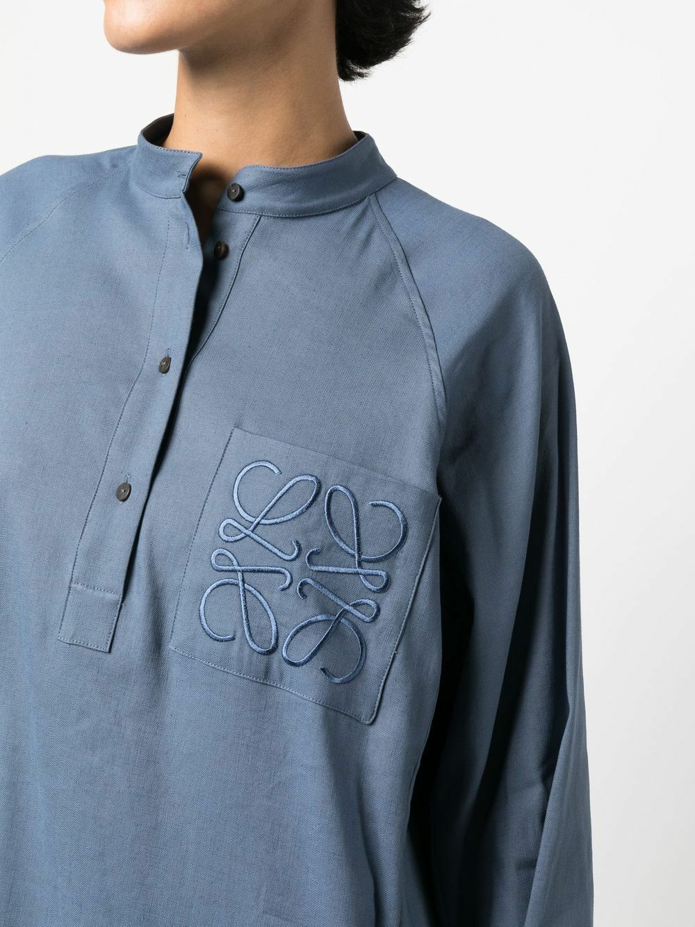 【LOEWE】ANAGRAM TUNIC DRESS Loewe Colorblock Anagram Tunic Dress - Bergdorf Goodman