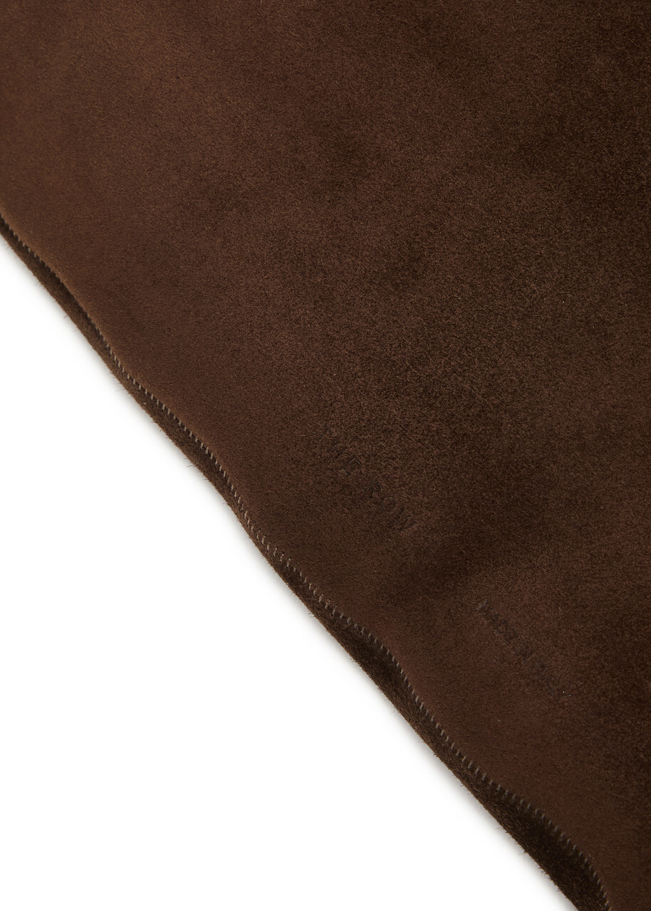 The Row Bindle Small Suede top Handle bag - Chocolate - One Size