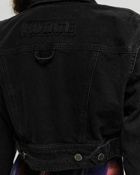 Rotate Birger Christensen Washed Denim  Jacket Black - Womens - Denim Jackets
