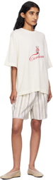 Cordera White Embroidered 'Cordera' T-shirt